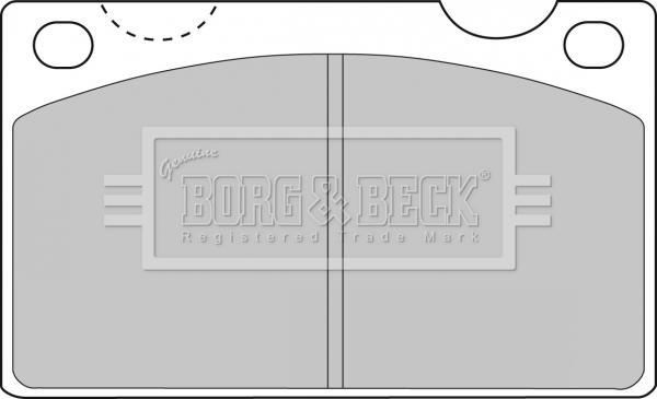 Borg & Beck BBP1099 - Гальмівні колодки, дискові гальма autocars.com.ua