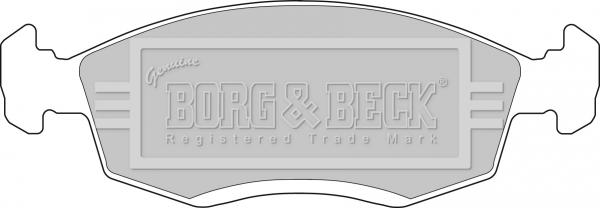 Borg & Beck BBP1100 - Тормозные колодки, дисковые, комплект avtokuzovplus.com.ua