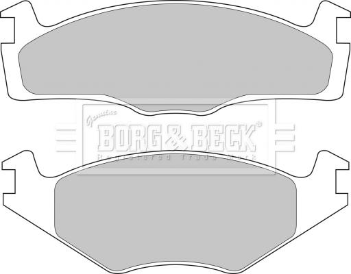 Borg & Beck BBP1101 - Тормозные колодки, дисковые, комплект avtokuzovplus.com.ua