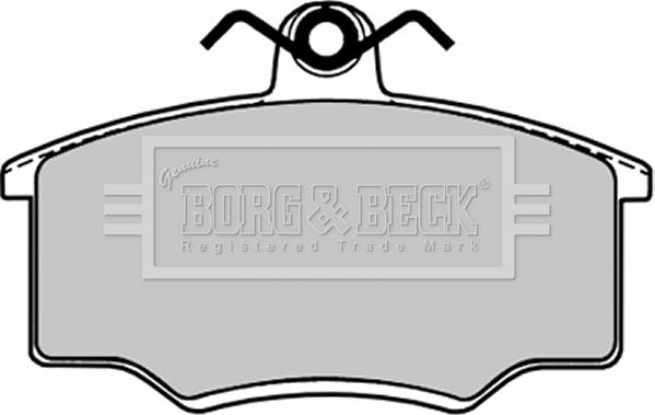 Borg & Beck BBP1103 - Тормозные колодки, дисковые, комплект avtokuzovplus.com.ua