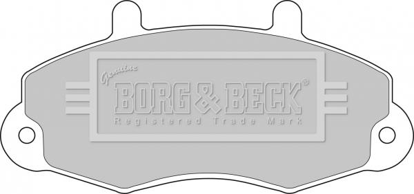 Borg & Beck BBP1107 - Гальмівні колодки, дискові гальма autocars.com.ua