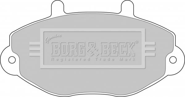 Borg & Beck BBP1108 - Гальмівні колодки, дискові гальма autocars.com.ua