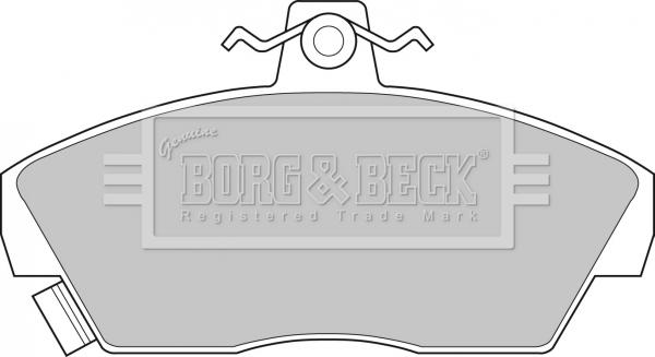 Borg & Beck BBP1109 - Гальмівні колодки, дискові гальма autocars.com.ua