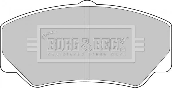 Borg & Beck BBP1110 - Тормозные колодки, дисковые, комплект avtokuzovplus.com.ua