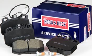 Borg & Beck BBP1111 - Тормозные колодки, дисковые, комплект avtokuzovplus.com.ua