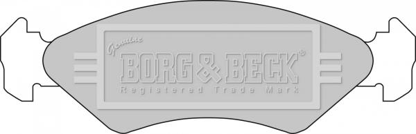 Borg & Beck BBP1112 - Тормозные колодки, дисковые, комплект avtokuzovplus.com.ua