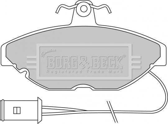 Borg & Beck BBP1115 - Гальмівні колодки, дискові гальма autocars.com.ua