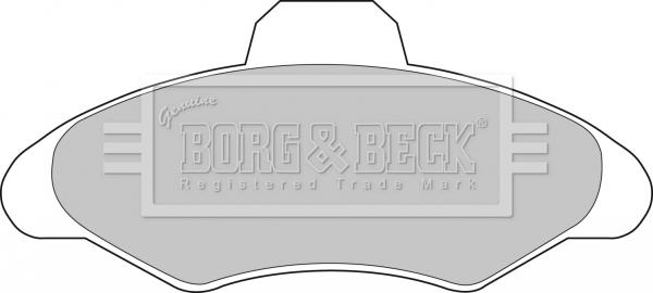 Borg & Beck BBP1116 - Гальмівні колодки, дискові гальма autocars.com.ua