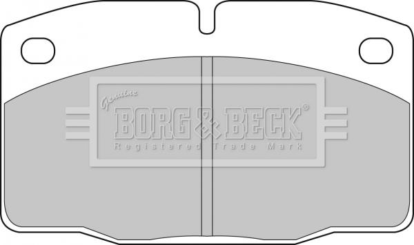 Borg & Beck BBP1117 - Тормозные колодки, дисковые, комплект avtokuzovplus.com.ua