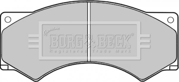 Borg & Beck BBP1122 - Тормозные колодки, дисковые, комплект avtokuzovplus.com.ua
