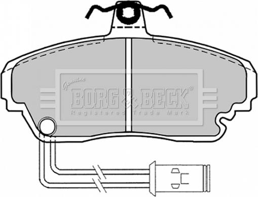 Borg & Beck BBP1128 - Гальмівні колодки, дискові гальма autocars.com.ua