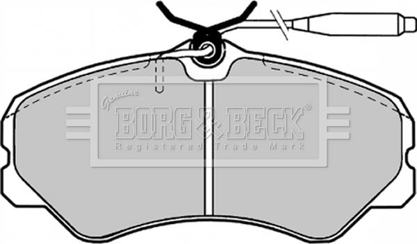Borg & Beck BBP1130 - Тормозные колодки, дисковые, комплект avtokuzovplus.com.ua