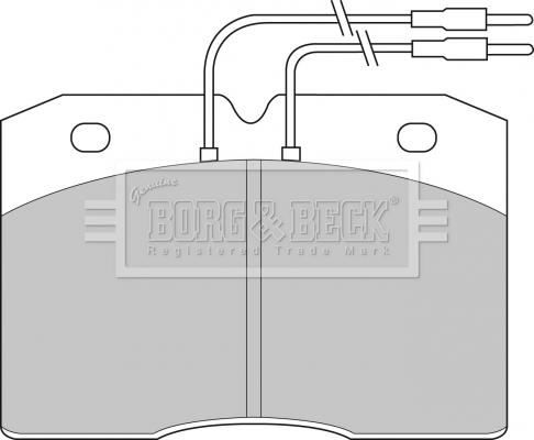 Borg & Beck BBP1133 - Гальмівні колодки, дискові гальма autocars.com.ua