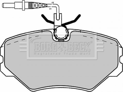 Borg & Beck BBP1137 - Тормозные колодки, дисковые, комплект avtokuzovplus.com.ua