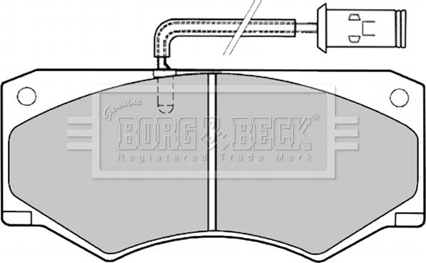 Borg & Beck BBP1138 - Тормозные колодки, дисковые, комплект autodnr.net