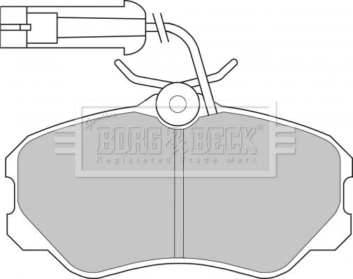 Borg & Beck BBP1142 - Гальмівні колодки, дискові гальма autocars.com.ua
