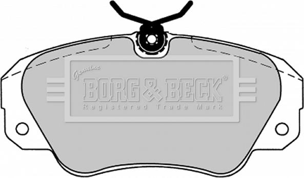 Borg & Beck BBP1143 - Гальмівні колодки, дискові гальма autocars.com.ua