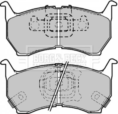 Borg & Beck BBP1149 - Тормозные колодки, дисковые, комплект autodnr.net