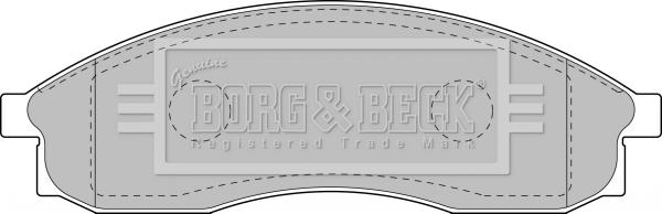 Borg & Beck BBP1151 - Гальмівні колодки, дискові гальма autocars.com.ua