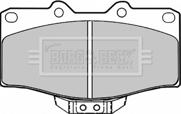 Borg & Beck BBP1152 - Гальмівні колодки, дискові гальма autocars.com.ua