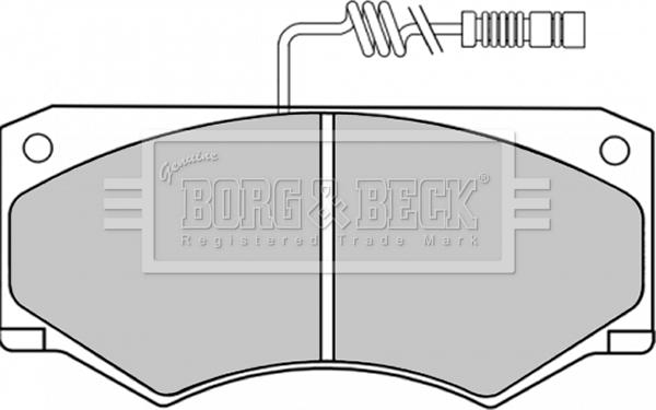 Borg & Beck BBP1153 - Гальмівні колодки, дискові гальма autocars.com.ua