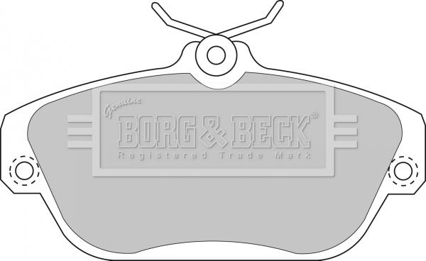 Borg & Beck BBP1157 - Гальмівні колодки, дискові гальма autocars.com.ua