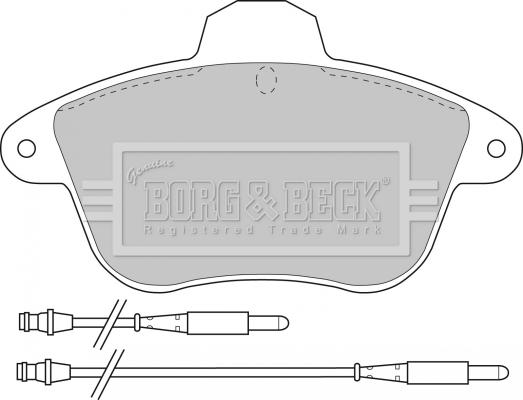 Borg & Beck BBP1159 - Тормозные колодки, дисковые, комплект avtokuzovplus.com.ua