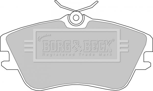 Borg & Beck BBP1160 - Тормозные колодки, дисковые, комплект avtokuzovplus.com.ua