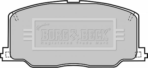 Borg & Beck BBP1168 - Тормозные колодки, дисковые, комплект avtokuzovplus.com.ua