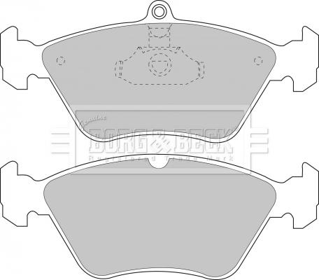 Borg & Beck BBP1174 - Гальмівні колодки, дискові гальма autocars.com.ua