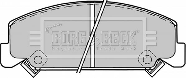 Borg & Beck BBP1176 - Гальмівні колодки, дискові гальма autocars.com.ua