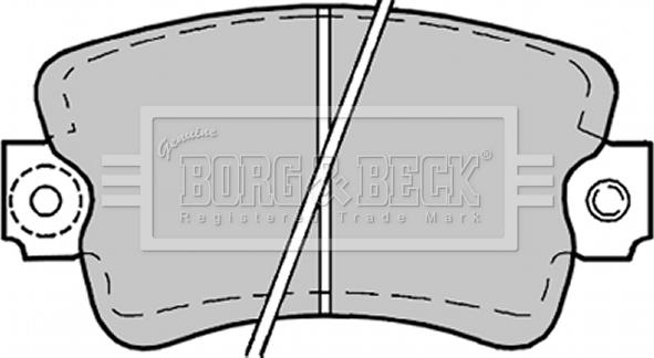 Borg & Beck BBP1178 - Тормозные колодки, дисковые, комплект avtokuzovplus.com.ua