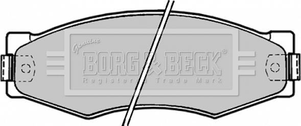 Borg & Beck BBP1180 - Тормозные колодки, дисковые, комплект avtokuzovplus.com.ua