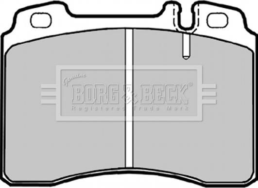 Borg & Beck BBP1181 - Тормозные колодки, дисковые, комплект avtokuzovplus.com.ua