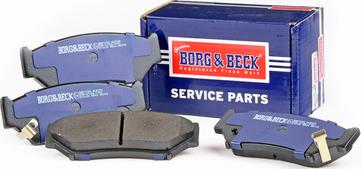 Borg & Beck BBP1184 - Тормозные колодки, дисковые, комплект avtokuzovplus.com.ua