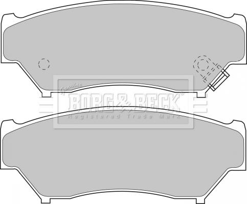 Borg & Beck BBP1184 - Тормозные колодки, дисковые, комплект avtokuzovplus.com.ua