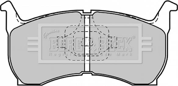 Borg & Beck BBP1185 - Тормозные колодки, дисковые, комплект autodnr.net