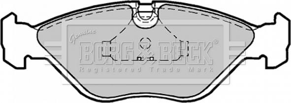 Borg & Beck BBP1186 - Гальмівні колодки, дискові гальма autocars.com.ua