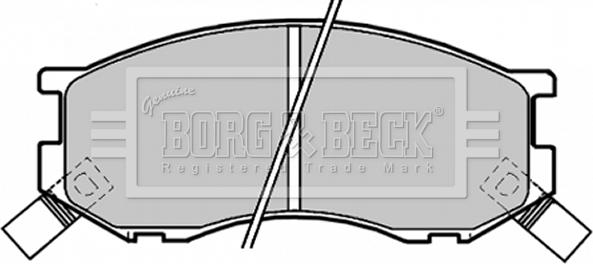 Borg & Beck BBP1190 - Гальмівні колодки, дискові гальма autocars.com.ua