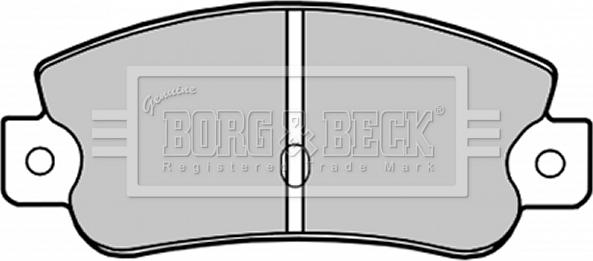 Borg & Beck BBP1193 - Гальмівні колодки, дискові гальма autocars.com.ua