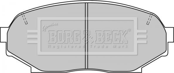 Borg & Beck BBP1194 - Тормозные колодки, дисковые, комплект avtokuzovplus.com.ua