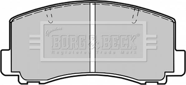 Borg & Beck BBP1198 - Гальмівні колодки, дискові гальма autocars.com.ua