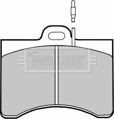 Borg & Beck BBP1201 - Тормозные колодки, дисковые, комплект autodnr.net