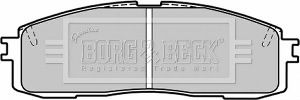 Borg & Beck BBP1203 - Гальмівні колодки, дискові гальма autocars.com.ua