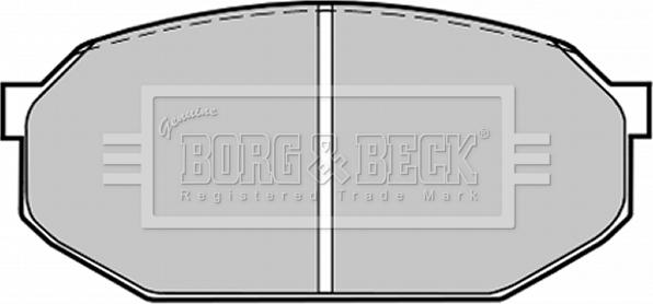 Borg & Beck BBP1205 - Гальмівні колодки, дискові гальма autocars.com.ua