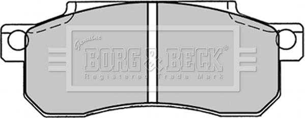 Borg & Beck BBP1207 - Тормозные колодки, дисковые, комплект avtokuzovplus.com.ua