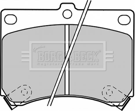 Borg & Beck BBP1208 - Тормозные колодки, дисковые, комплект avtokuzovplus.com.ua