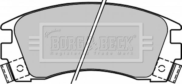 Borg & Beck BBP1209 - Гальмівні колодки, дискові гальма autocars.com.ua