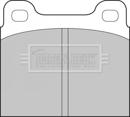 Borg & Beck BBP1210 - Тормозные колодки, дисковые, комплект avtokuzovplus.com.ua