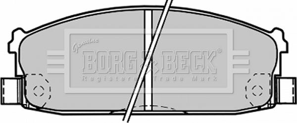 Borg & Beck BBP1216 - Гальмівні колодки, дискові гальма autocars.com.ua